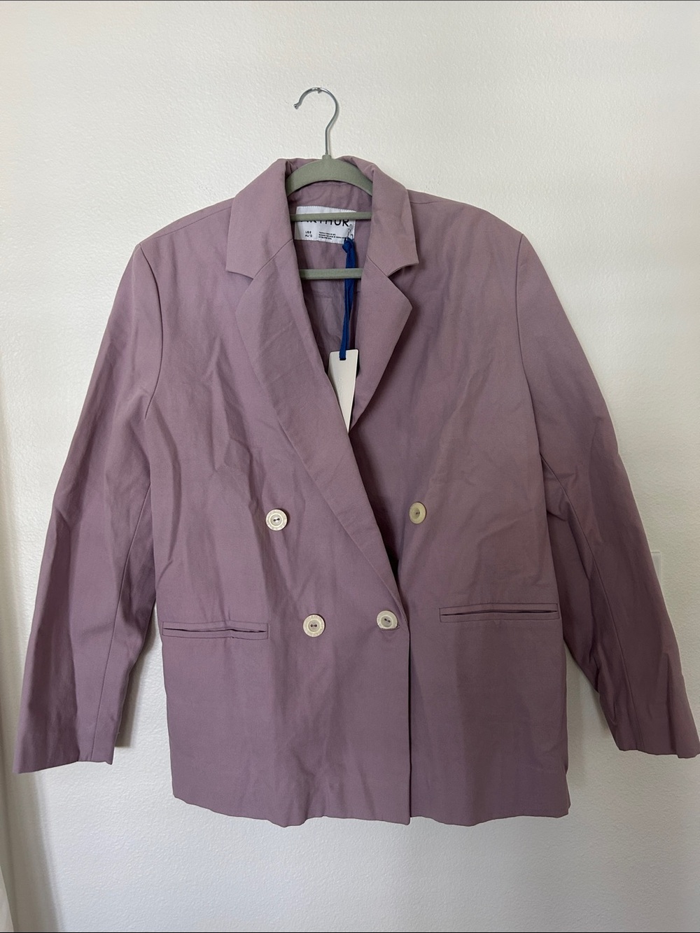 Women’s Double-Breasted Lilac Blazer